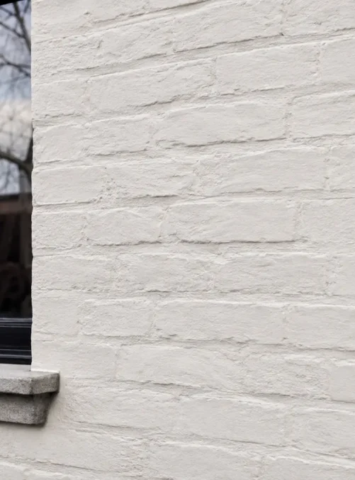 Geschilderde gevel detail